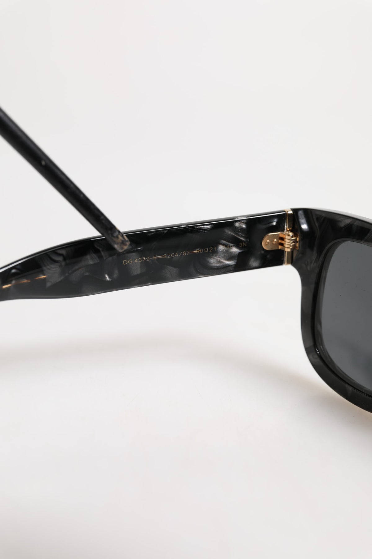 Pearl White Acetate Frame Domenico Deep Shades Sunglasses