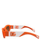 Orange Reborn To Live Oval Frame Logo Eyewear Sunglasses