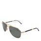 Gold DG2106K Pilot Frame Tinted Lens Polarized Sunglasses