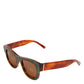 Green Brown Marbled Acetate DG4379-F Eyewear Sunglasses