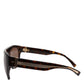 Dark Brown Havana DG4398F Square Frame Eyewear Sunglasses