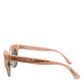 Pink Gold Mirrored Cat Eye DG6109 Sequined Sunglasses