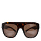 Dark Brown Havana DG4398F Square Frame Eyewear Sunglasses