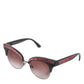 Black Pink Mirrored Cat Eye DG6109 Sequined Sunglasses