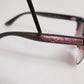 Black Pink Mirrored Cat Eye DG6109 Sequined Sunglasses