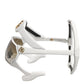 White Acetate Next Generation Mask Eyewear Sunglasses