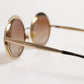Gold Brown Gradient Round Frame DG2179 Eyewear Sunglasses