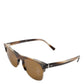 Brown Striped Acetate Square DG4305 Eyewear Sunglasses
