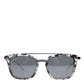 Gray Havana Acetate Square DG4327 Eyewear Sunglasses