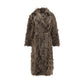 Coat with fur details