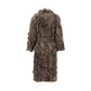 Coat with fur details