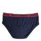 Blue Red Logo Stretch Regular Brief Underwear