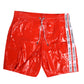 Red Nylon Drawstring Beachwear Shorts Swimwear