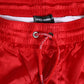 Red Nylon Drawstring Beachwear Shorts Swimwear