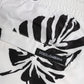White Black Print Beachwear Shorts Swimwear
