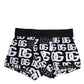 Black Cotton Logo Regular Men Boxer Underwear