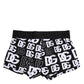 Black Cotton Logo Regular Men Boxer Underwear