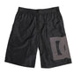 Black Logo Print Beachwear Men Shorts Swimwear