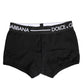 Black Cotton Stretch Regular Boxer Underwear