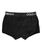 Black Cotton Stretch Regular Boxer Underwear