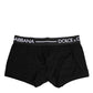 Black Cotton Stretch Regular Boxer Underwear