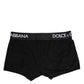Black Cotton Stretch Regular Boxer Underwear