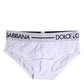 White Cotton Stretch Regular Brief Underwear