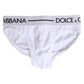 White Cotton Stretch Regular Brief Underwear