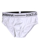 White Cotton Stretch Regular Brief Underwear