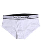 White Cotton Stretch Regular Brief Underwear
