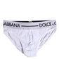 White Cotton Stretch Regular Brief Underwear