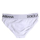 White Cotton Stretch Regular Brief Underwear