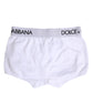 White Cotton Stretch Regular Boxer Underwear