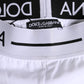 White Nylon Logo Waistband Boxer Brief Underwear