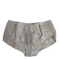 Gray Cotton Floral Lace High Waist Panty Underwear
