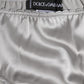 Gray Silk Stretch Bottom Low Waist Panty Underwear