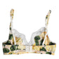 Multicolor Floral Print Non Wire Bra Underwear