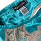 Green Floral Lace Silk Non Wire Bra Underwear
