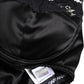 Black Silk Underwired Balconette Bra Underwear