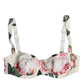 White Floral Balconette Underwired Bra Underwear