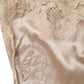 Beige Lace Silk Satin Tank Lingerie Underwear