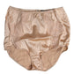 Beige Silk Lace High Waist Bikini Panty Underwear