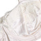 White Silk Underwired Balconette Bra Underwear