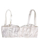White Silk Underwired Balconette Bra Underwear