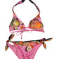 Pink Printed Swimsuit 2 Piece Top Bottom Swimwear