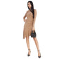 Beige Viscose Dress