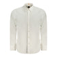 White Cotton Men Shirt