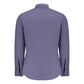 Blue Cotton Men Shirt