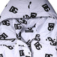 White Black DG Mania Polyester Puffer Jacket