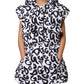 White DG Mania Hooded Sleeveless Puffer Jacket